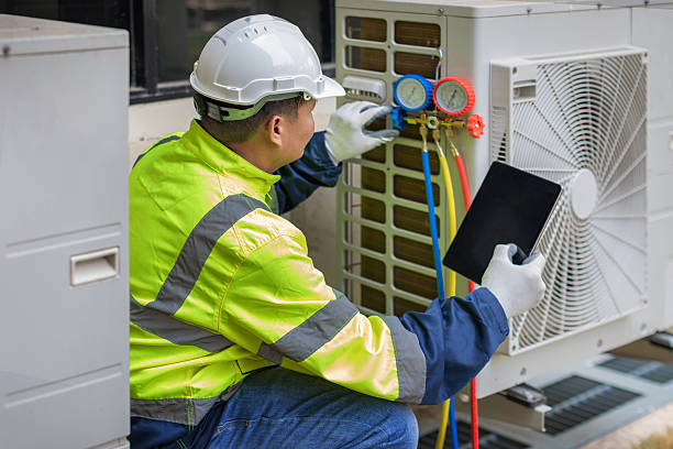 Professional Air Duct Cleaning technician working in Bon Aqua, TN